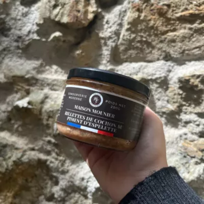 Rillettes de cochons au piments d’Espelette 200 g
