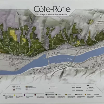 Carte AOP Côte-Rôtie Parcellaire ZOOM